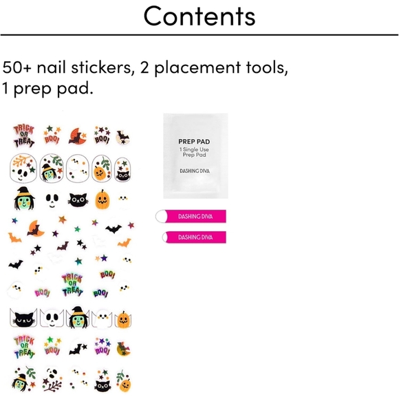 *3/15* NEW Dashing Diva Halloween Magic Pick 3D Nail Art Stickers Bag Of Tricks - Picture 5 of 6
